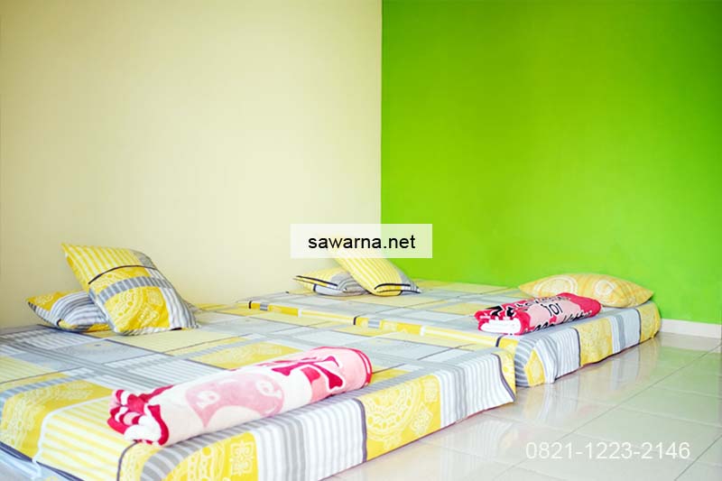 Tempat Tidur Penginapan Sawarna Andrew Pasput